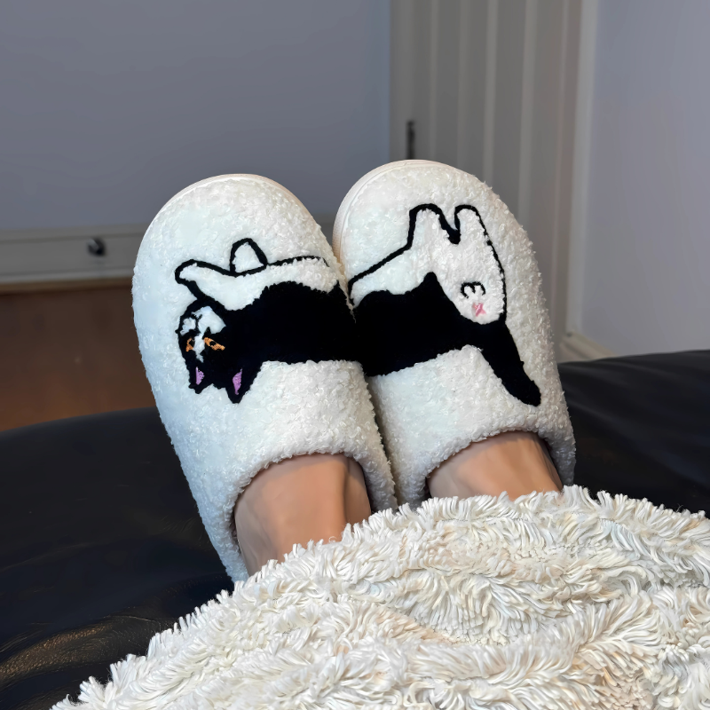 Cat & Dog Plush Slippers