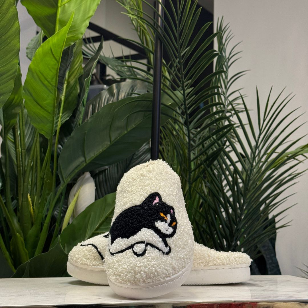 Cat & Dog Plush Slippers