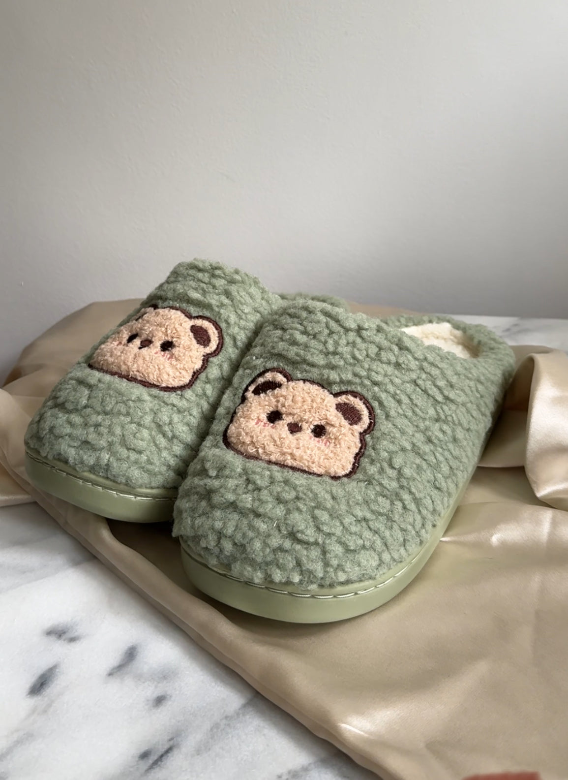 Teddy Plush Slippers (Multi-Color)