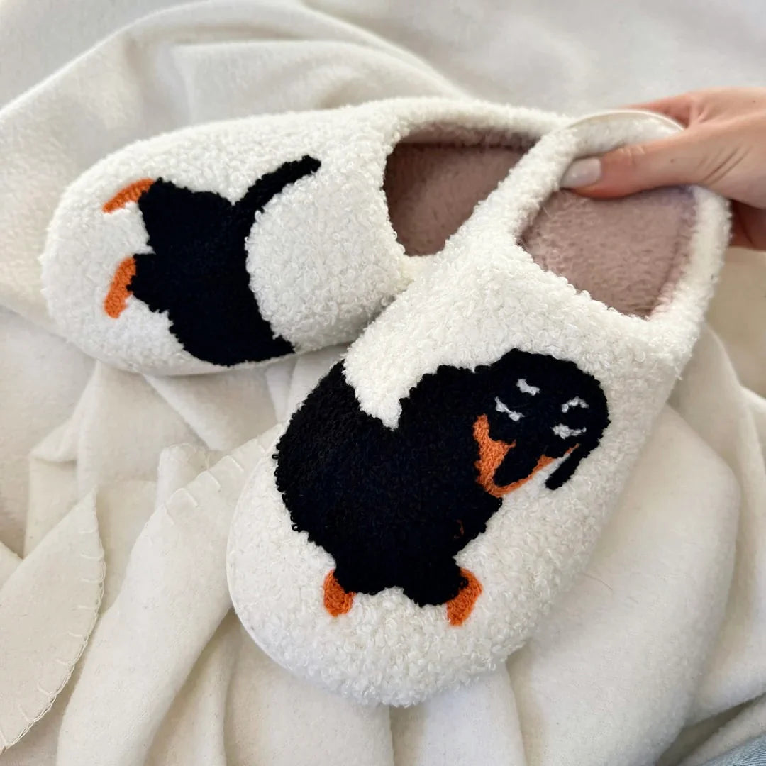 Cat & Dog Plush Slippers