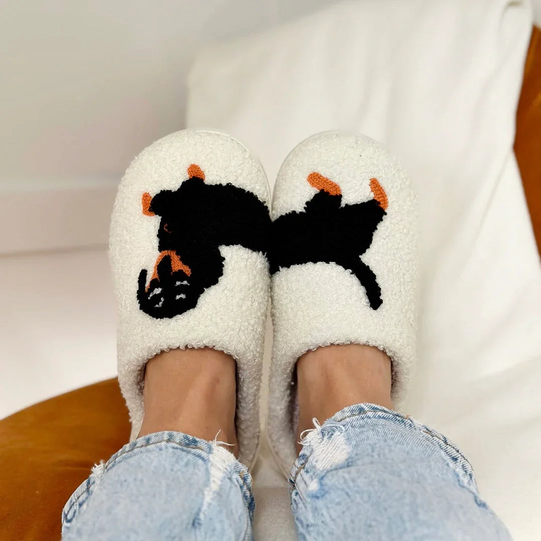 Cat & Dog Plush Slippers