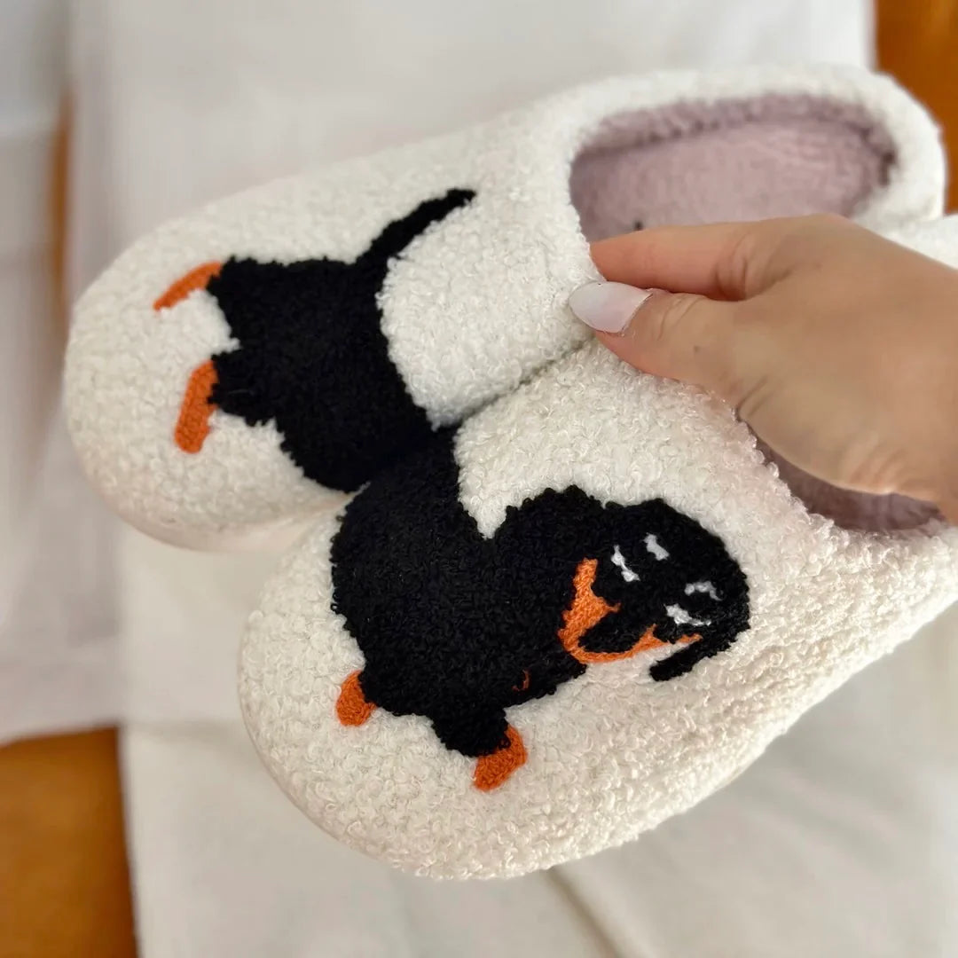 Cat & Dog Plush Slippers