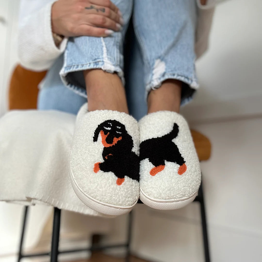 Cat & Dog Plush Slippers