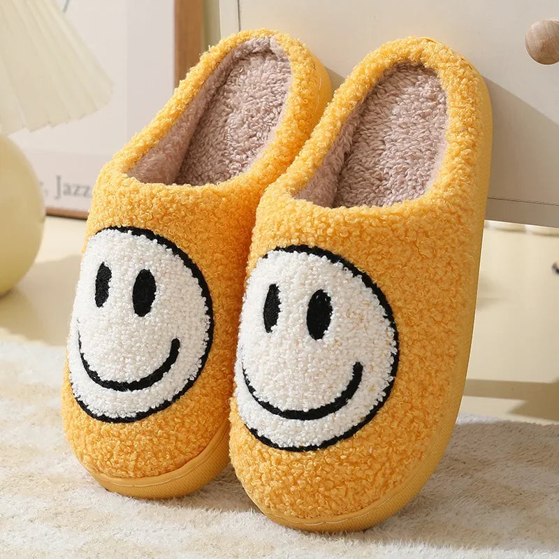 Smiley Plush Slippers
