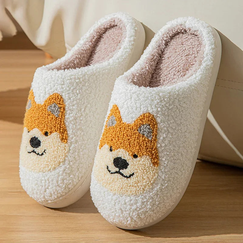 Corgi Plush Slippers
