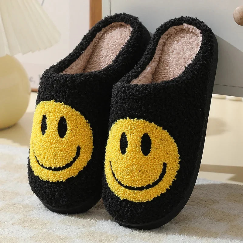 Smiley Plush Slippers