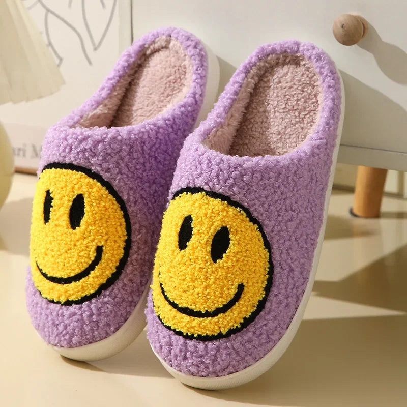 Smiley Plush Slippers