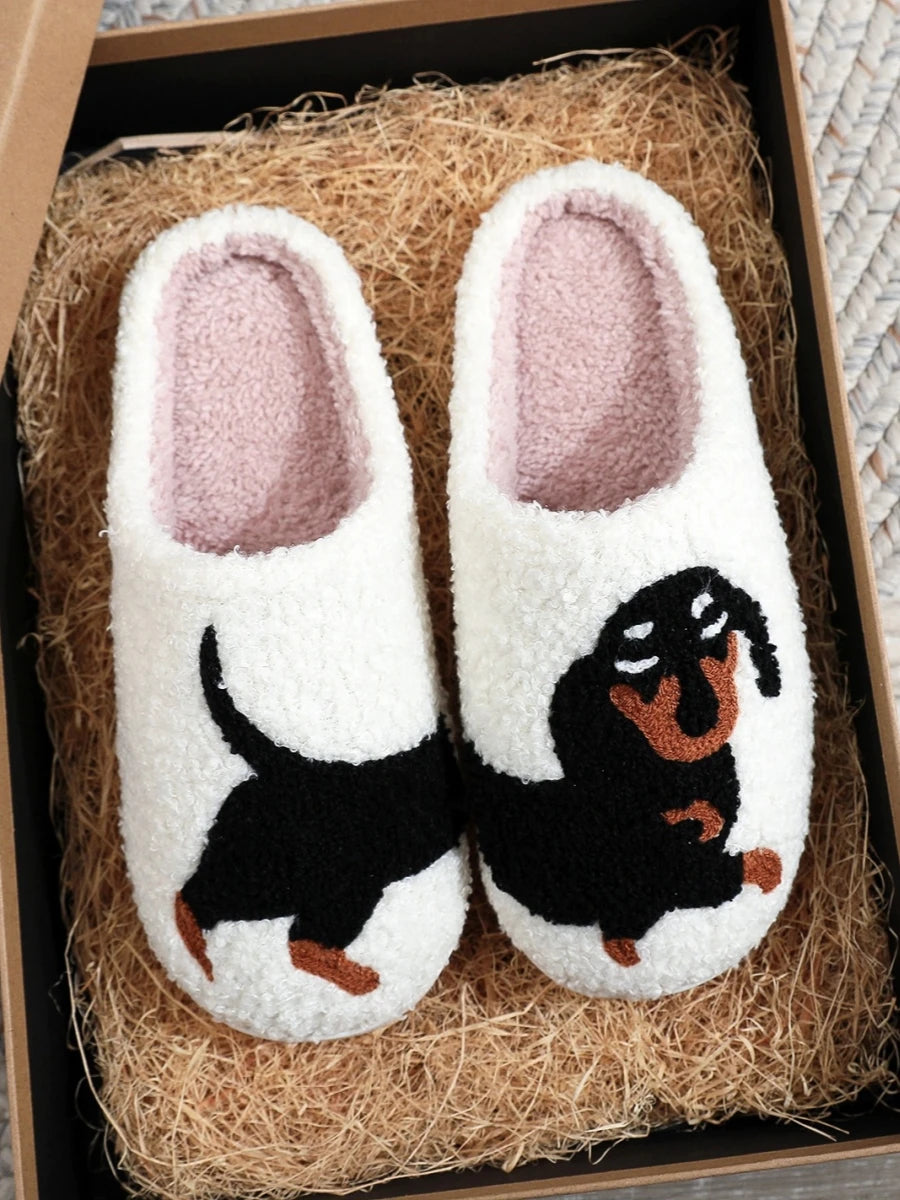 Cat & Dog Plush Slippers