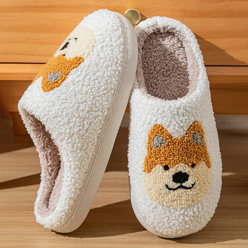 Corgi Plush Slippers