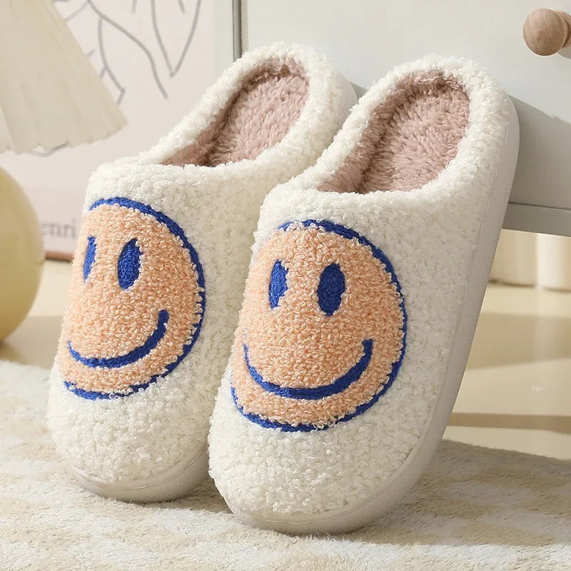 Smiley Plush Slippers