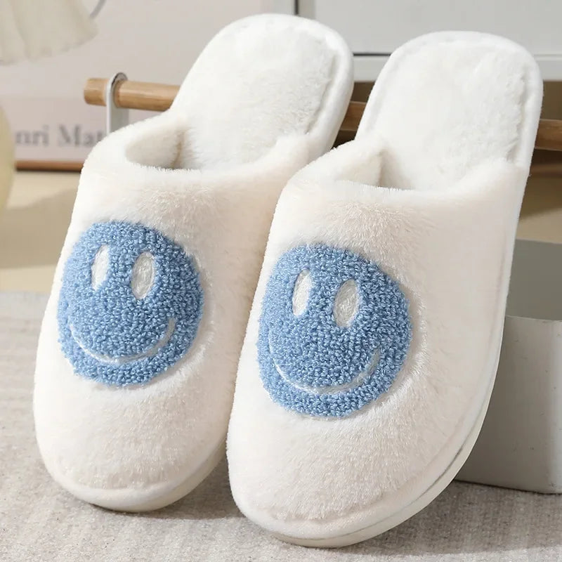 Smiley Plush Slippers