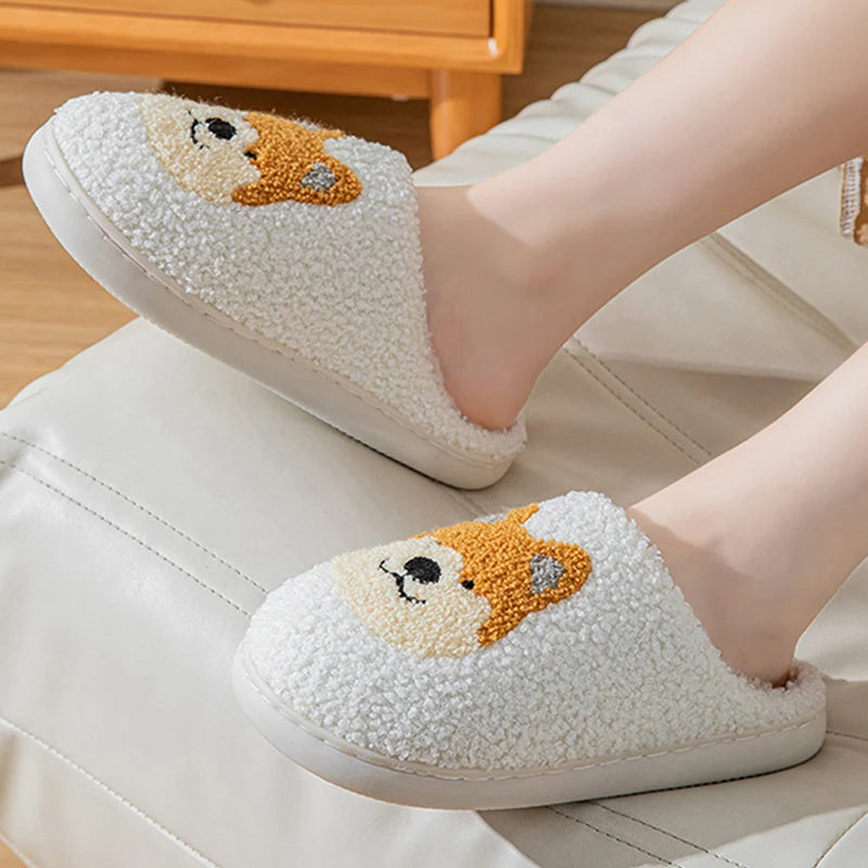 Corgi Plush Slippers