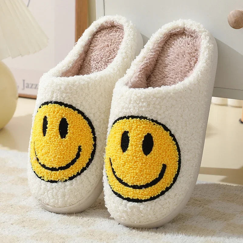 Smiley Plush Slippers
