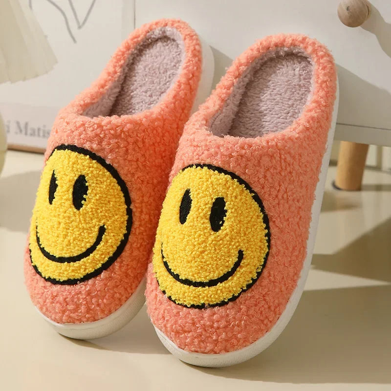 Smiley Plush Slippers