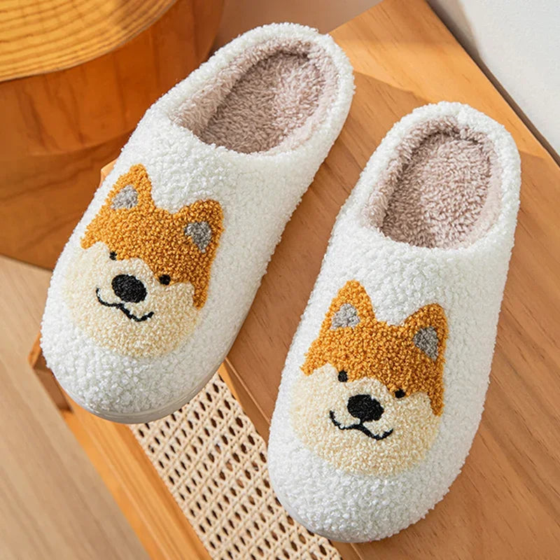 Corgi Plush Slippers