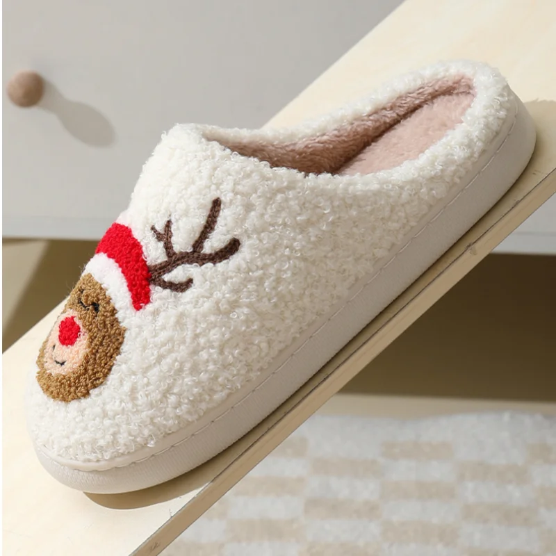 Reindeer Plush Slippers