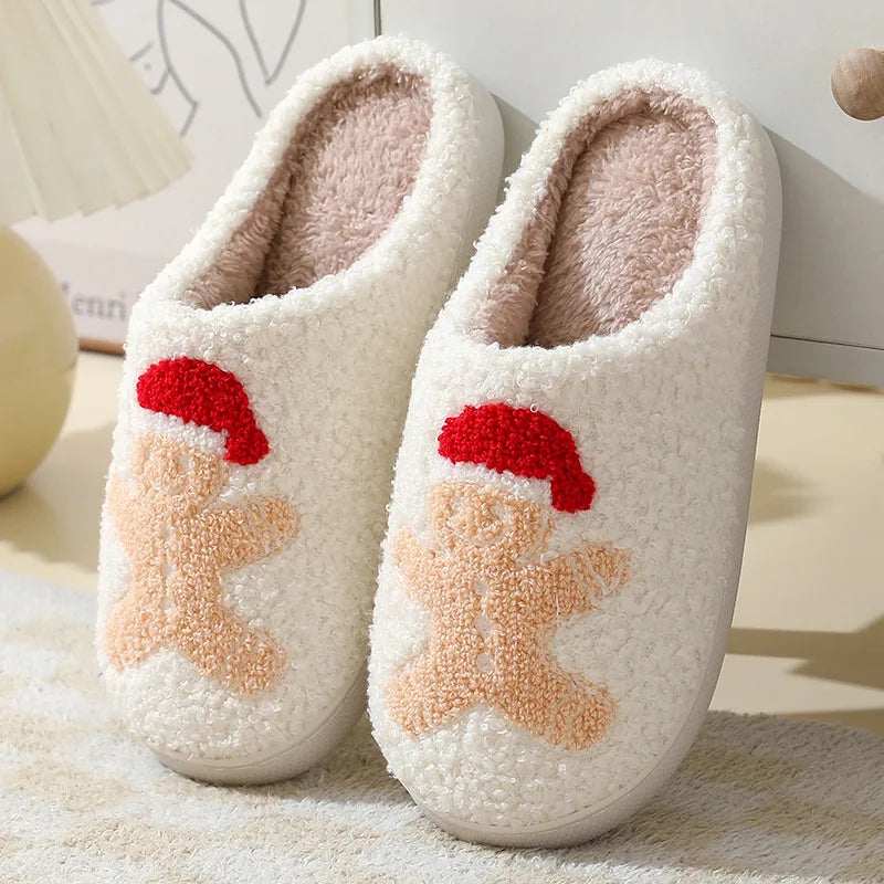 Ginger Bread Plush Slippers