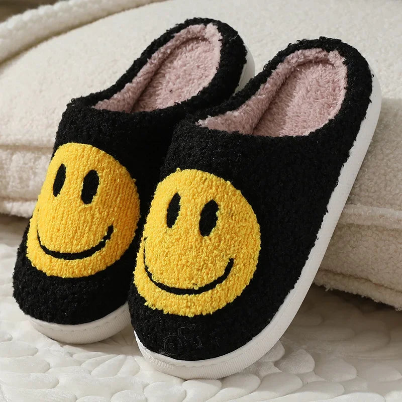 Smiley Plush Slippers