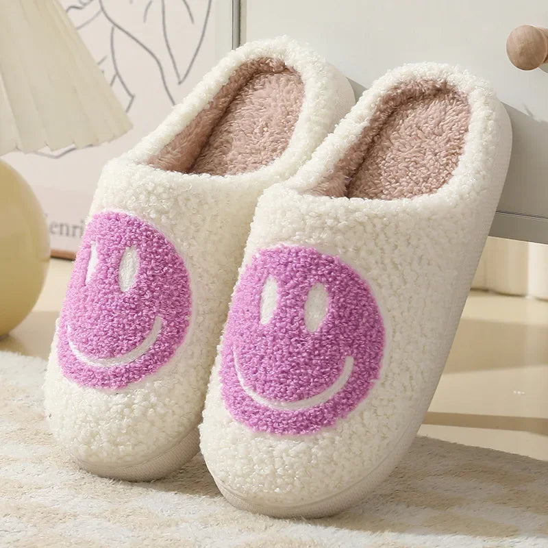 Smiley Plush Slippers