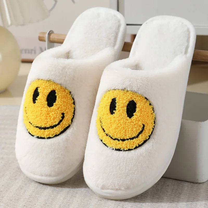 Smiley Plush Slippers