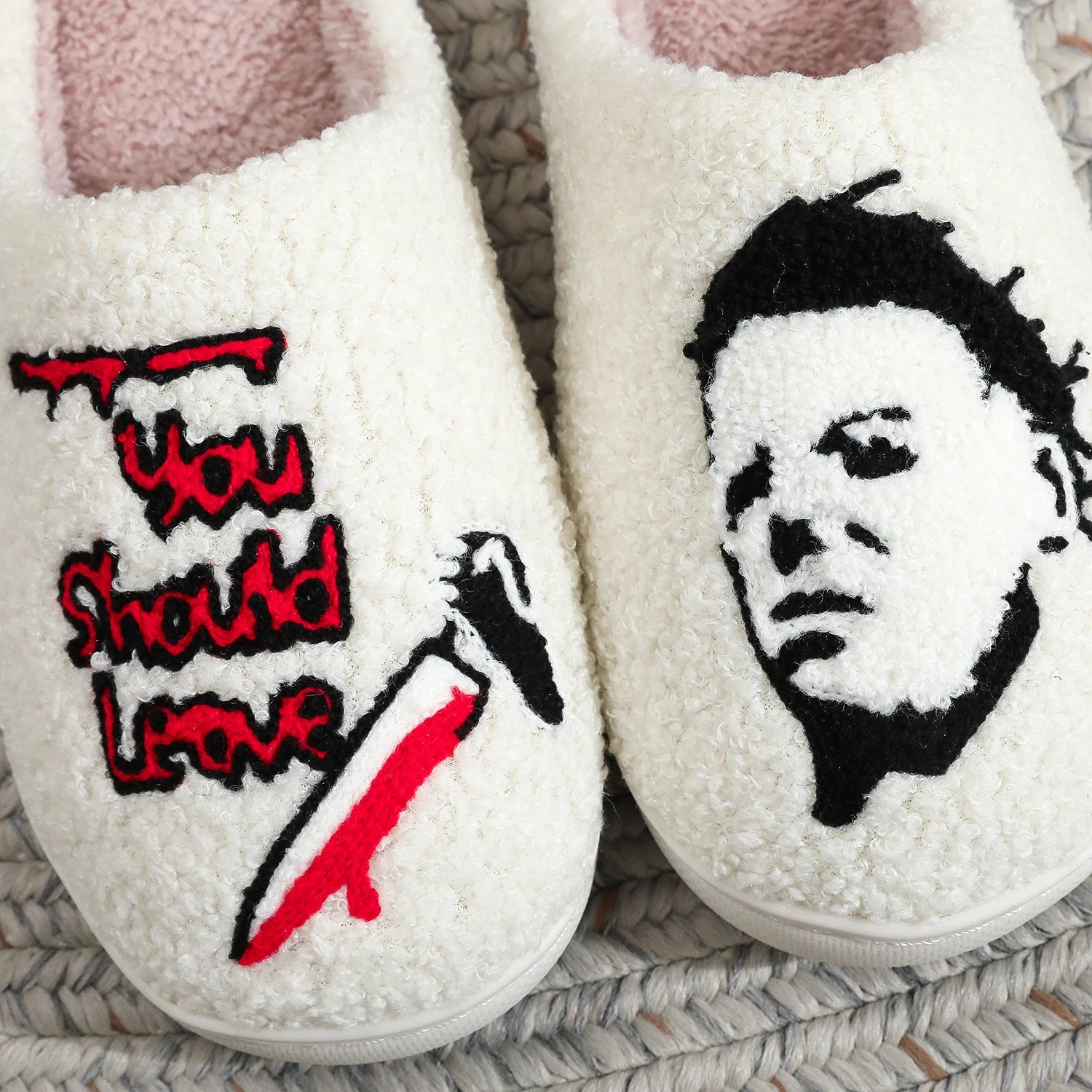 Halloween Mike Myers Plush Slipper