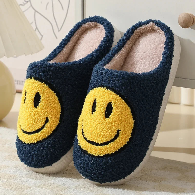 Smiley Plush Slippers