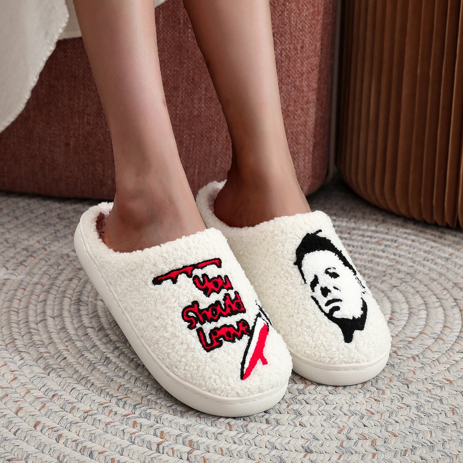 Halloween Mike Myers Plush Slipper