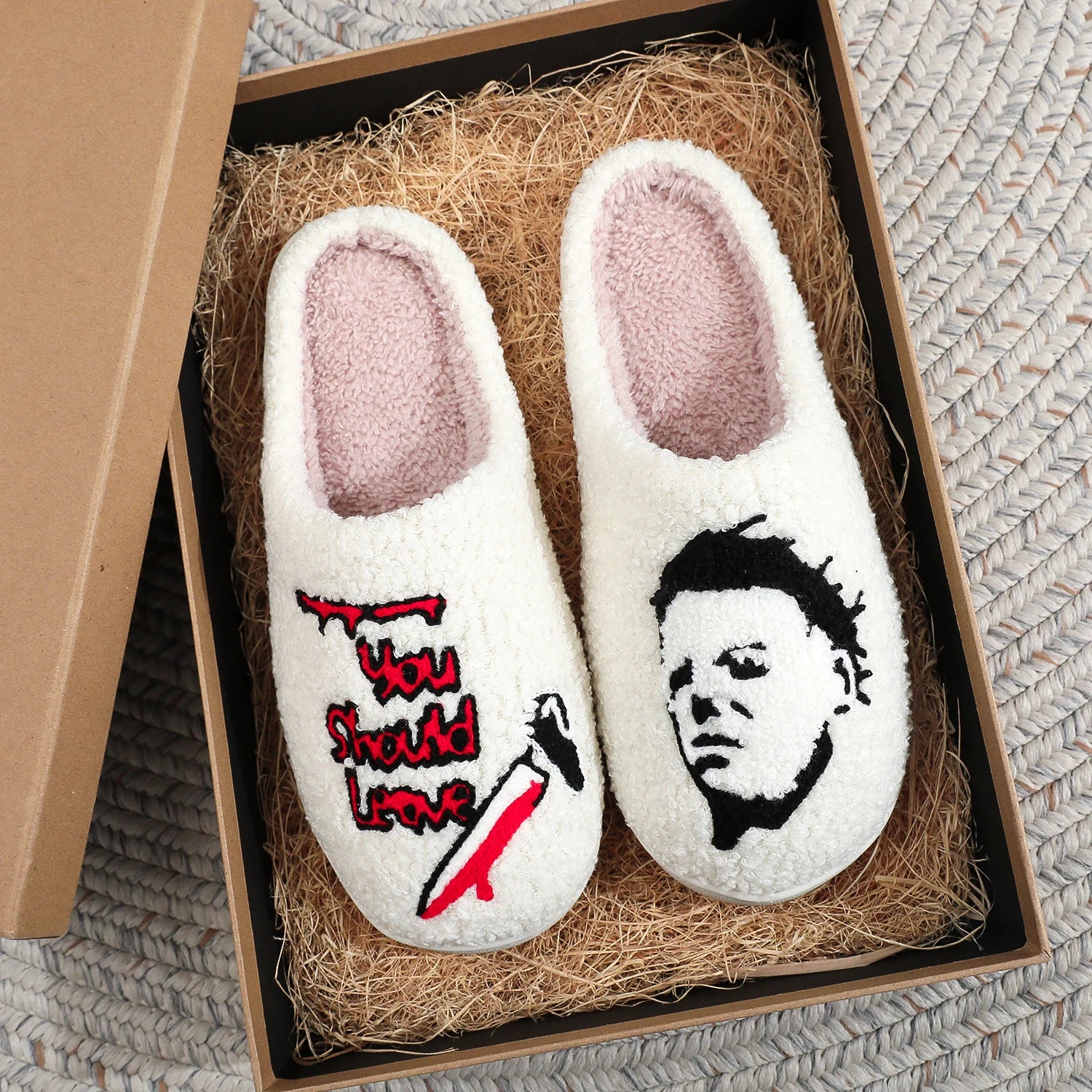 Halloween Mike Myers Plush Slipper