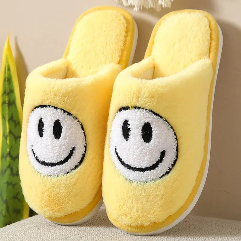 Smiley Plush Slippers