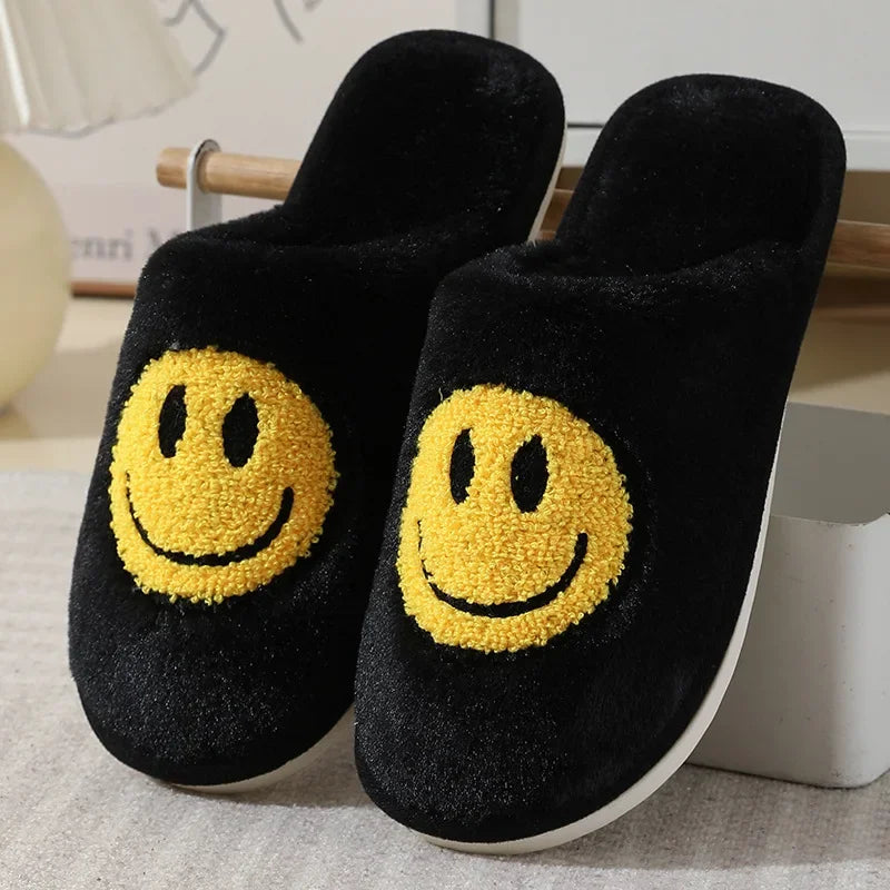 Smiley Plush Slippers