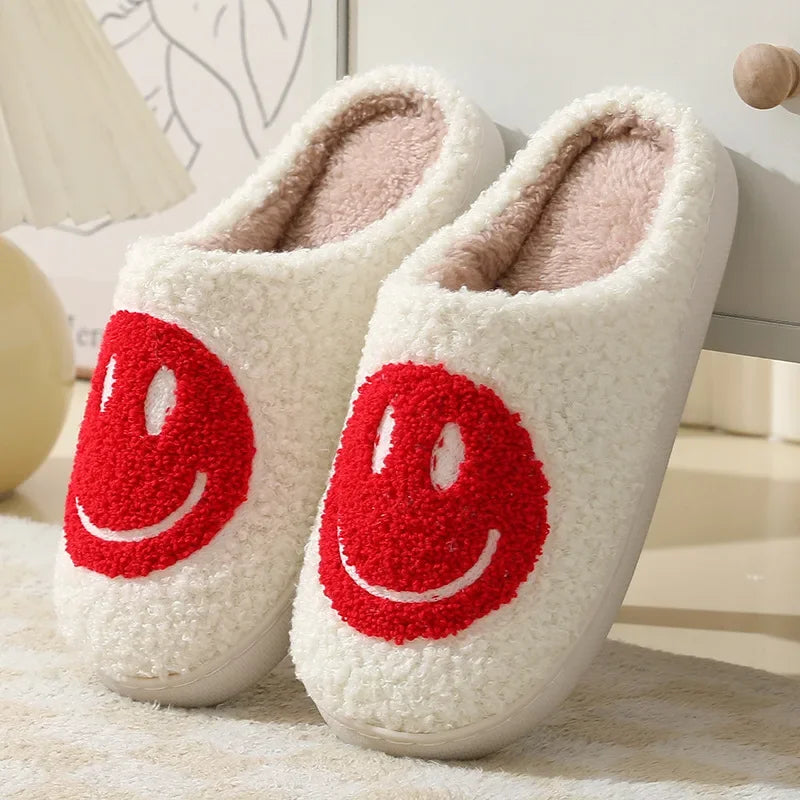 Smiley Plush Slippers