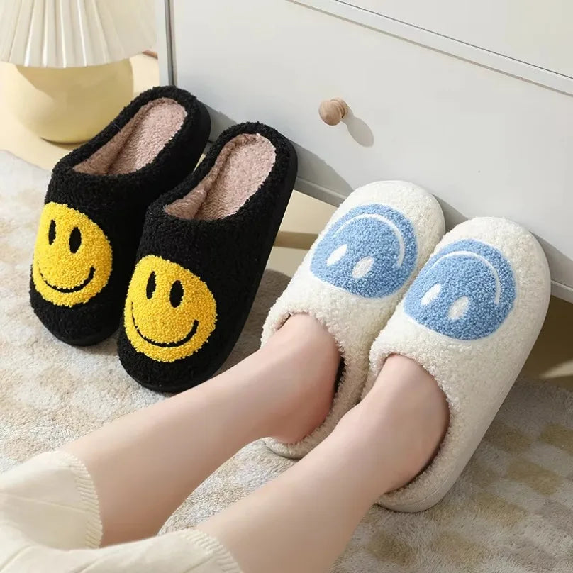 Smiley Plush Slippers