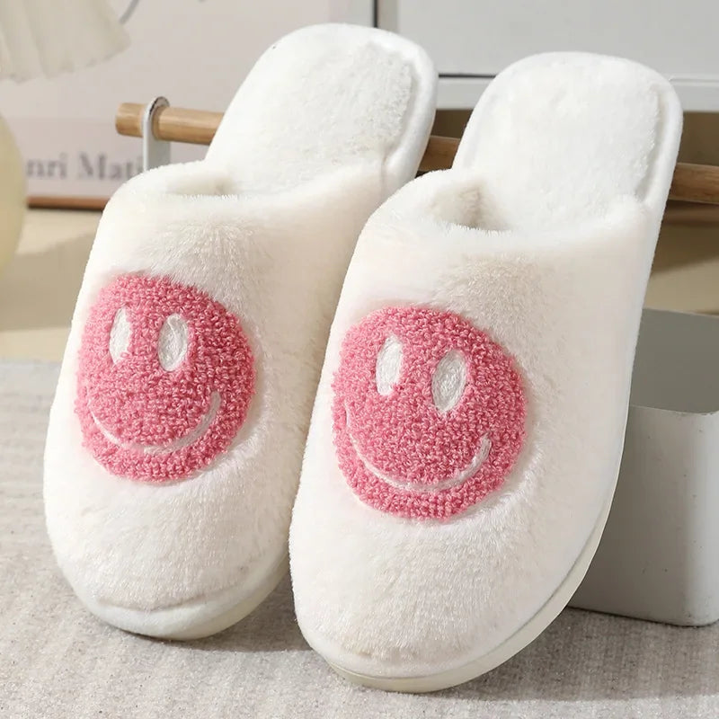 Smiley Plush Slippers