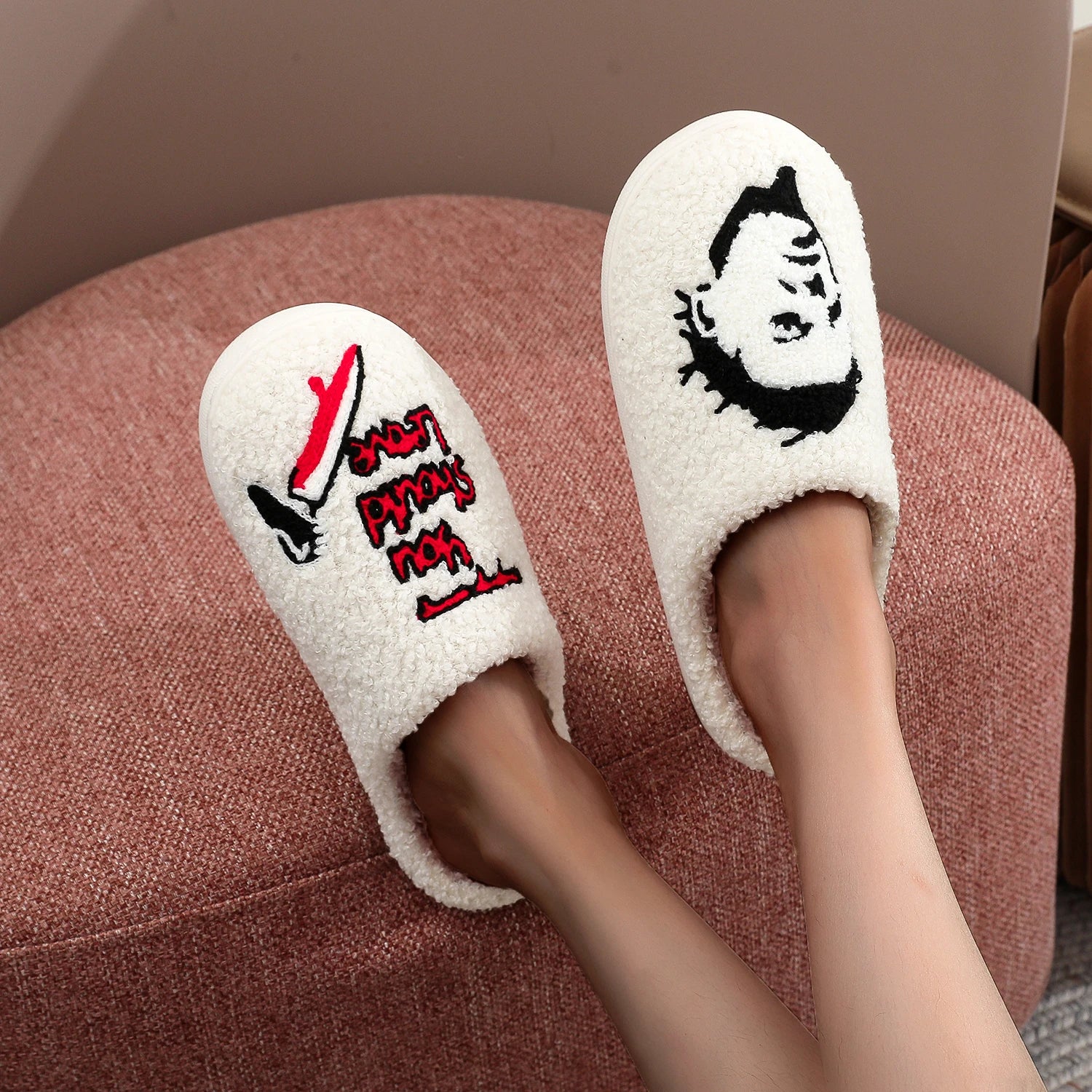 Halloween Mike Myers Plush Slipper