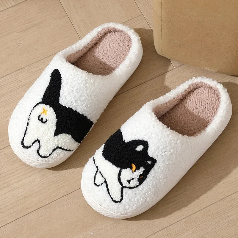 Cat & Dog Plush Slippers