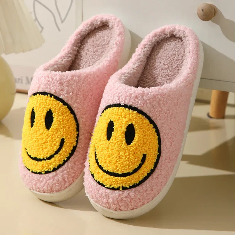 Smiley Plush Slippers