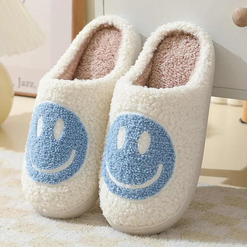 Smiley Plush Slippers