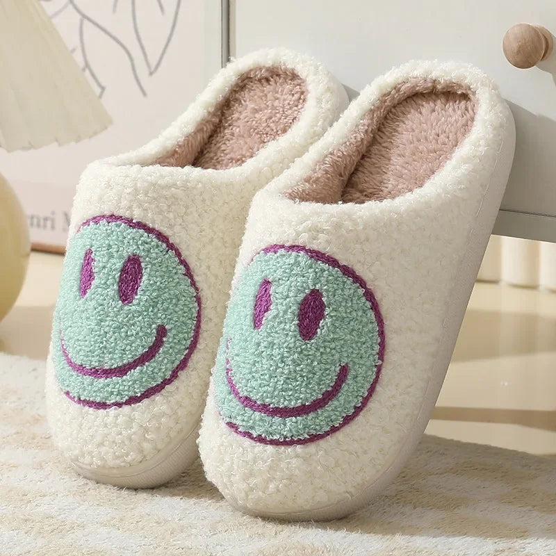 Smiley Plush Slippers