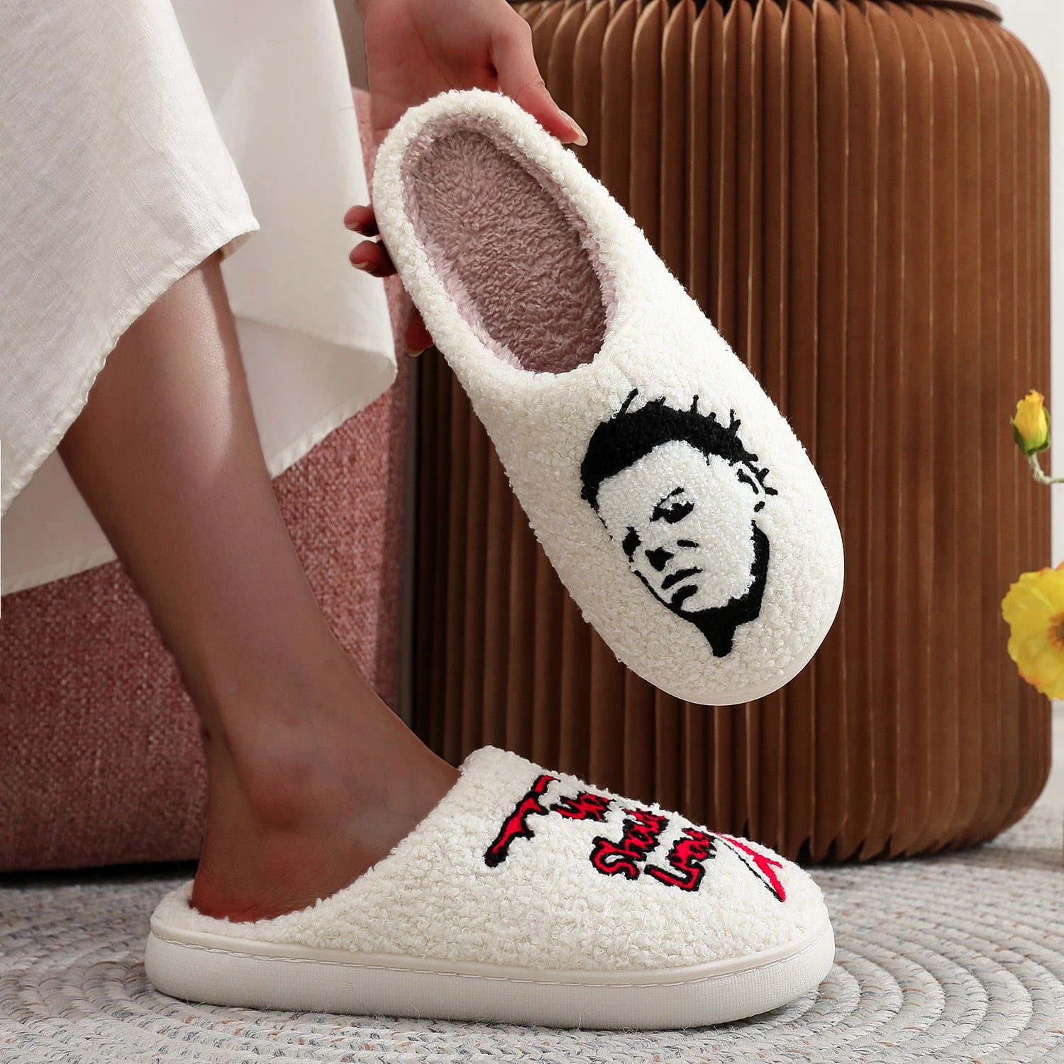 Halloween Mike Myers Plush Slipper