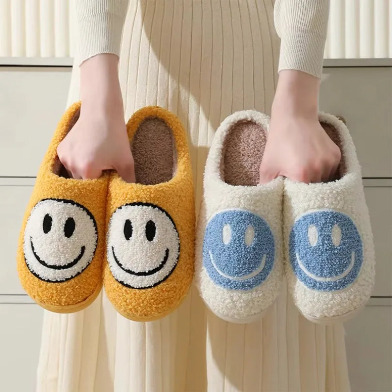 Smiley Plush Slippers