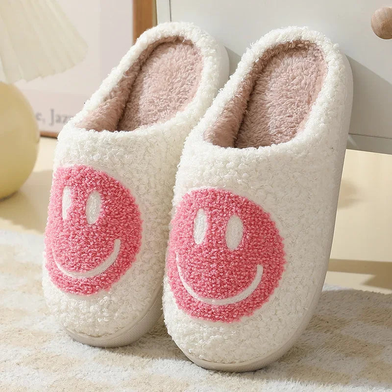 Smiley Plush Slippers