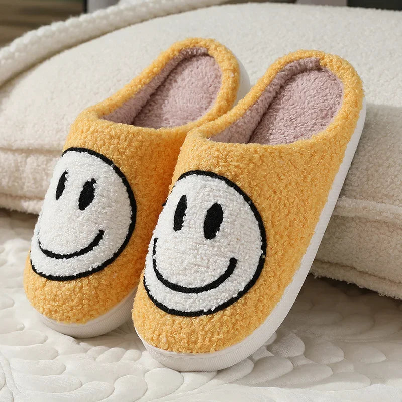 Smiley Plush Slippers